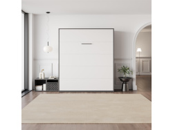 Schrankbett 160x200 Vertikal (M3 Tiefe 55cm) Weiss