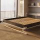 SMARTBett Schrankbett 160x200 Vertikal M3 Tiefe 55cm  Perlgrau / Wildeiche