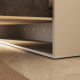 SMARTBett Murphy Bed 160x200 Vertical M3 Depth 55cm Pearl Grey /Kaiser Oak