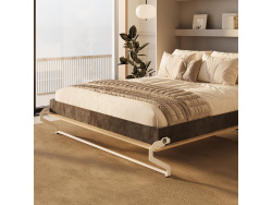 SMARTBett Murphy Bed 160x200 Vertical M3 Depth 55cm Pearl Grey / Anthracite
