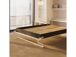 SMARTBett Schrankbett 140x200 Vertikal M3 Tiefe 55cm Weiss