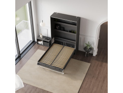 SMARTBett Murphy Bed 140x200 Vertical M3 Depth 55cm Anthracite