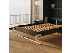 SMARTBett Schrankbett 140x200 Vertikal M3 Tiefe 55cm Steingrün