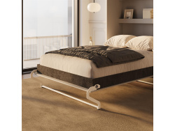 SMARTBett Schrankbett 140x200 Vertikal M3 Tiefe 55cm Perlgrau