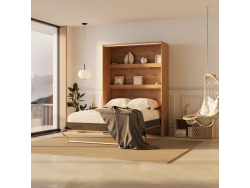 SMARTBett Murphy Bed 140x200 Vertical M3 Depth 55cm Wild Oak