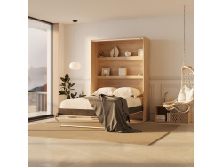 SMARTBett Murphy Bed 140x200 Vertical M3 Depth 55cm Kayserberg Oak