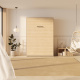 Wall Bed 160x200 Vertical (M3 Depth 55cm) White