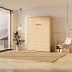 SMARTBett Murphy Bed 140x200 Vertical M3 Depth 55cm Kayserberg Oak