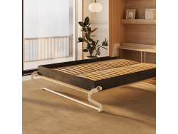 SMARTBett Murphy Bed 140x200 Vertical M3 Depth 55cm Kayserberg Oak with upholstered Frame
