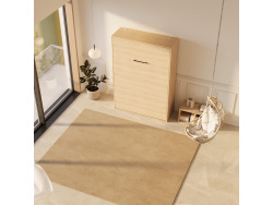 SMARTBett Murphy Bed 140x200 Vertical M3 Depth 55cm Kayserberg Oak without upholstered frame