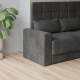 Schrankbett mit SOFA M1 160x200 Vertikal Kaiserberg Eiche /Weiss Hochglanz