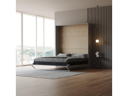 Schrankbett M1 180x200 Vertikal Perlgrau LIMITED EDITION!...