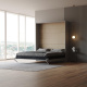LIMITED EDITION! Murphy bed M1 180x200 Vertical Pearl Grey  Back Panel - Kayserberg Oak