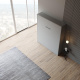 LIMITED EDITION!  Murphy bed M1 160x200 Vertical Pearl grey Back Panel - Kayserberg Oak