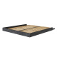 LIMITED EDITION!  Murphy bed M1 160x200 Vertical Pearl grey Back Panel - Kayserberg Oak