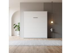 Schrankbett M1 160x200 Vertikal Weiss LIMITED EDITION! -...
