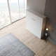 Schrankbett M1 160x200 Vertikal Weiss LIMITED EDITION! - Rückwand Kaiserberg Eiche