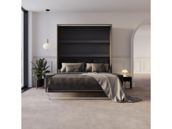 Schrankbett M3 180x200 (Tiefe 55cm) Vertikal Anthrazit...