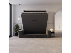 Murphy bed M3 180x200 (depth 55cm) vertical anthracite incl. sofa anthracite