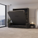 Murphy bed M3 180x200 (depth 55cm) vertical anthracite incl. sofa anthracite