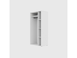 SMARTBett Schrank STA.2.0018 (Serie M2 Tiefe 55cm) Höhe 188,2cm Weiss zum 160H-M2-Schrankbett ohne Tür