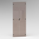 SMARTBett Schrank STA.2.0018 (Serie M2 Tiefe 55cm) Höhe 188,2cm Weiss zum 160H-M2-Schrankbett mit 2 Glastüren