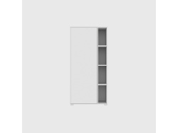 SMARTBett Schrank STA.2.0018 (Serie M2 Tiefe 55cm) Höhe 188,2cm Weiss zum 160H-M2-Schrankbett Weiss