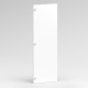 SMARTBett wardrobe STA.2.0018 (Series M2, depth 55cm), height 188.2cm, white, for 160H-M2 wall bed WAVES anthracite