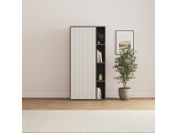 SMARTBett Schrank STA.2.0018 (Serie M2 Tiefe 55cm) Höhe 188,2cm Anthrazit, zum 160H-M2-Schrankbett