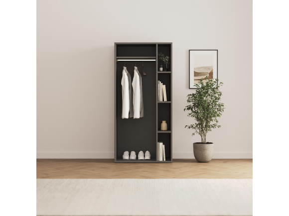 SMARTBett wardrobe STA.2.0018 (Series M2, depth 55cm), height 188.2cm, white, for 160H-M2 wall bed