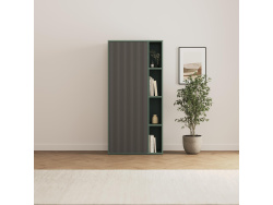 SMARTBett Schrank STA.2.0018 (Serie M2 Tiefe 55cm) Höhe 188,2cm Steingrün, zum 160H-M2-Schrankbett