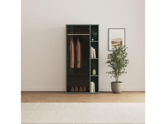 SMARTBett Schrank STA.2.0018 (Serie M2 Tiefe 55cm) Höhe 188,2cm Grün zum 160H-M2-Schrankbett
