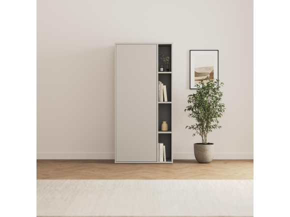 SMARTBett Schrank STA.2.0018 (Serie M2 Tiefe 55cm) Höhe 188,2cm PERLGRAU
