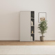 SMARTBett Schrank STA.2.0018 (Serie M2 Tiefe 55cm) Höhe 188,2cm PERLGRAU