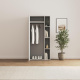 SMARTBett Schrank STA.2.0018 (Serie M2 Tiefe 55cm) Höhe 188,2cm PERLGRAU