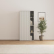 SMARTBett Schrank STA.2.0018 (Serie M2 Tiefe 55cm) Höhe 188,2cm PERLGRAU
