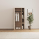 SMARTBett wardrobe STA.2.0018 (Series M2, depth 55cm), height 188.2cm, Wild Oak/ Wild Oak, for the 160H-M2 wall bed
