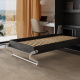 SMARTBett wall bed (M3 series, 55cm deep) 100x200 vertical, anthracite/anthracite with upholstered frame