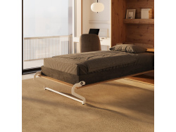 SMARTBett wall bed (M3 series, 55cm deep) 100x200 vertical, wild oak/ wild oak