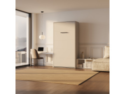 SMARTBett M3 wall bed 100x200 vertical 55 cm depth Pearl...