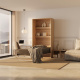 SMARTBett wall bed (M3 series, 55cm deep) 100x200 vertical, Kaiserberg Oak with upholstered frame
