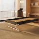 SMARTBett wall bed (M3 series, 55cm deep) 100x200 vertical, Kaiserberg Oak with upholstered frame