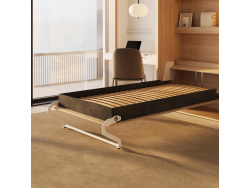 SMARTBett Schrankbett (Serie M3 Tiefe 55cm) 100x200 Vertikal Kaiserberg Eiche ohne Polsterrahmen