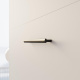 SMARTBett Wall Bed M3 140x200 Vertical White with Sofa Sand grey