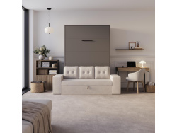 SMARTBett Murphy bed M1 140x200 vertical anthracite with...