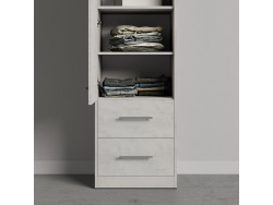 SMARTBett Closet 50 cm Concrete/Concrete