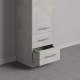 SMARTBett Closet 50 cm Concrete/Concrete