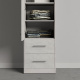 SMARTBett Closet 50 cm Concrete/Concrete
