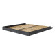 SMARTBett Wall Bed M3 140x200 Vertical Pearl Grey with Sofa Sand grey with Armrest 26 cm