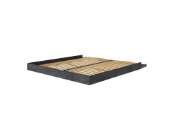 Murphy bed M3 180x200 ( depth 55cm ) vertical Anthracite incl. SOFA  Anthracite with Armrests 25 cm width